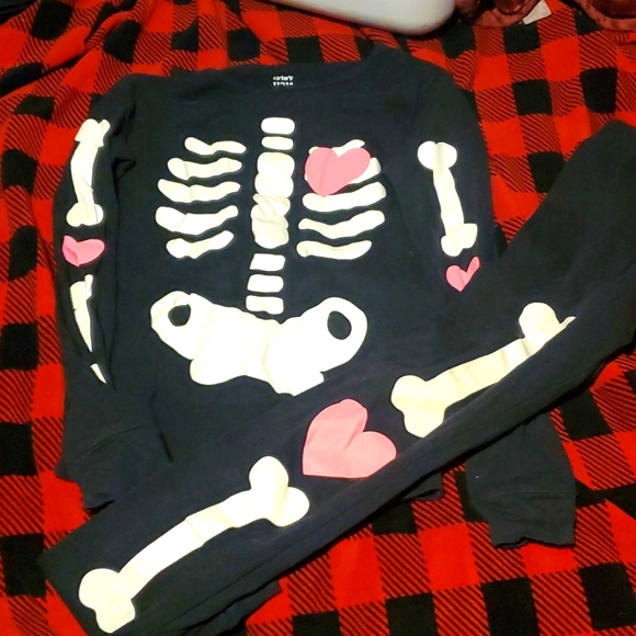 Girls skeleton pj set - Picture 1 of 2